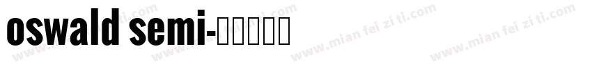 oswald semi字体转换